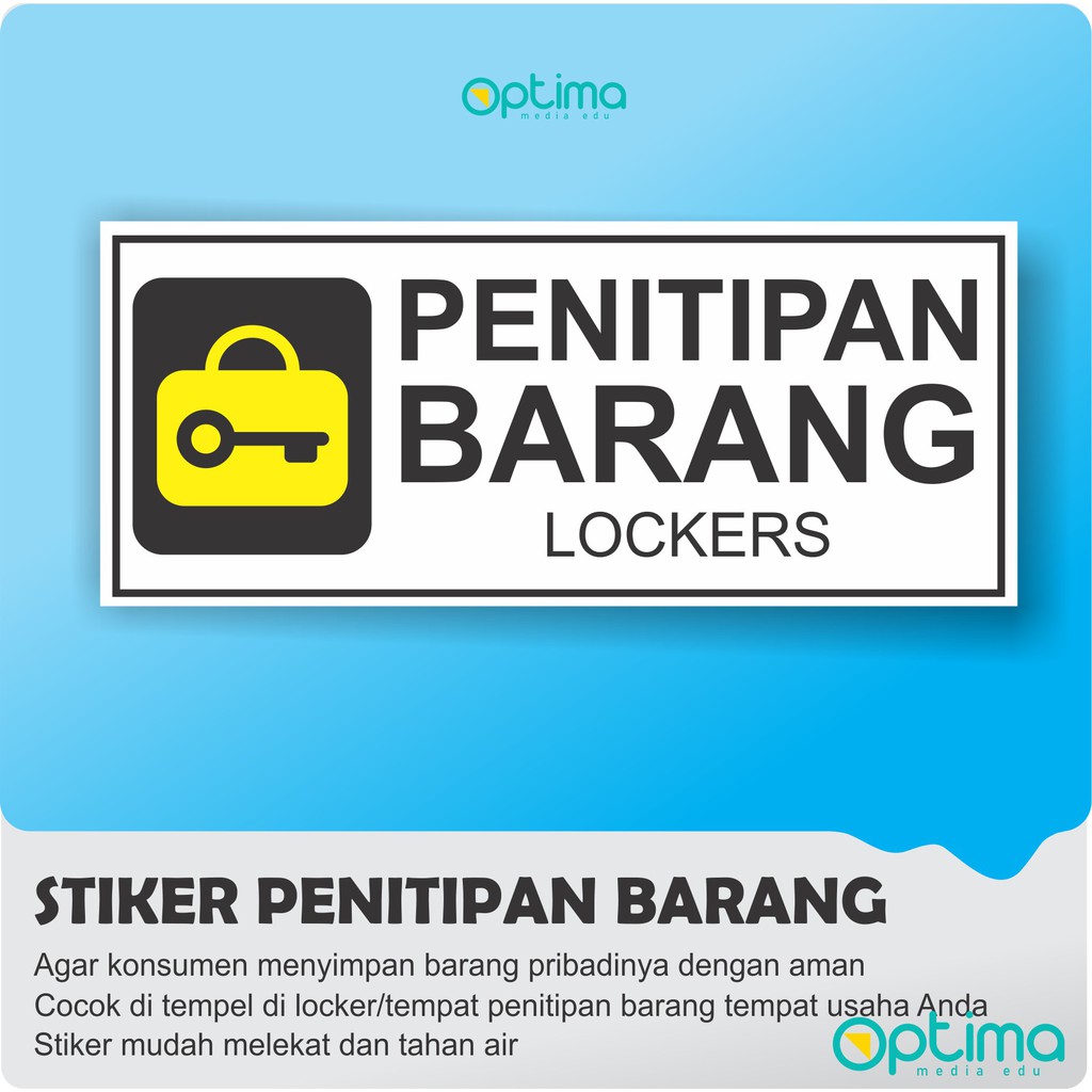 

STIKER TEMPAT PENITIPAN BARANG / LOCKER