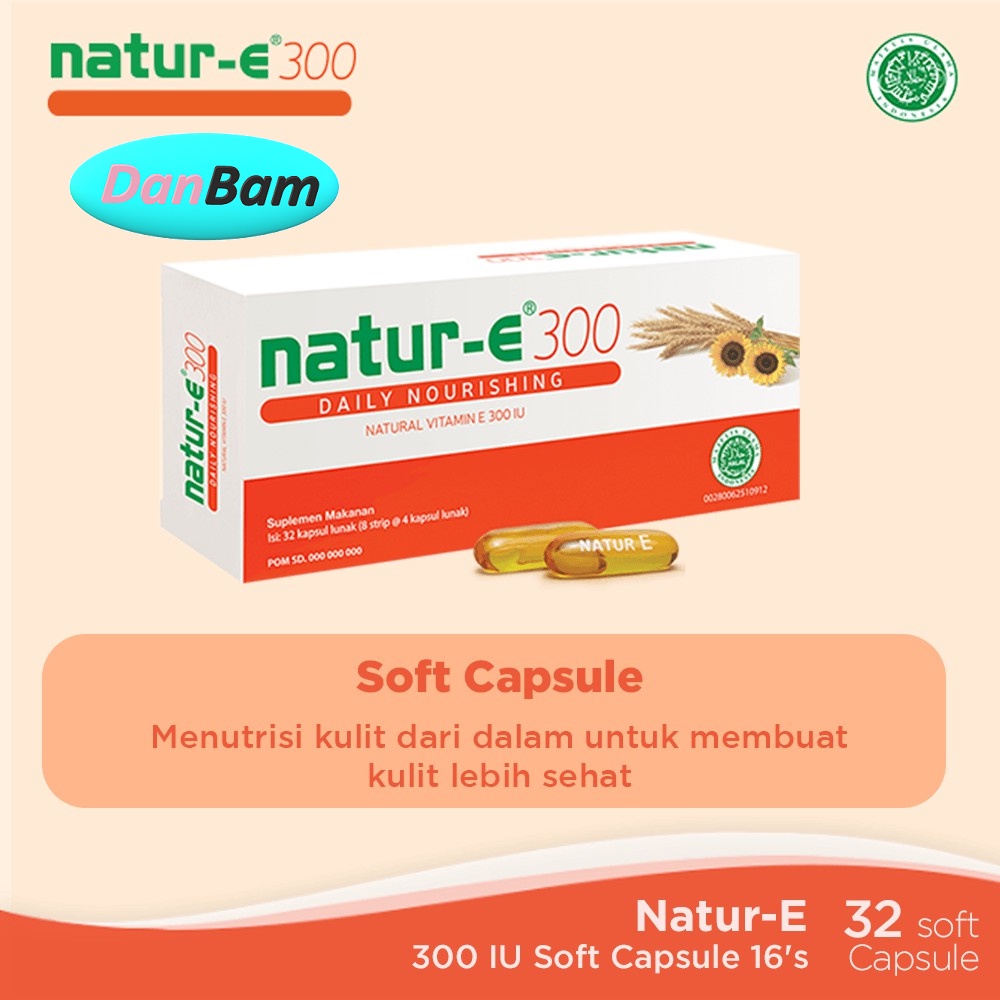 Natur-e 100 &amp; 300 IU Soft Nourishing Advanced White capsule 32's (DANUR32S)