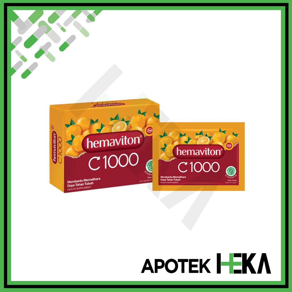 Hemaviton C-1000 Serbuk isi 5 Sachet - Memelihara Daya Tahan Tubuh (SEMARANG)