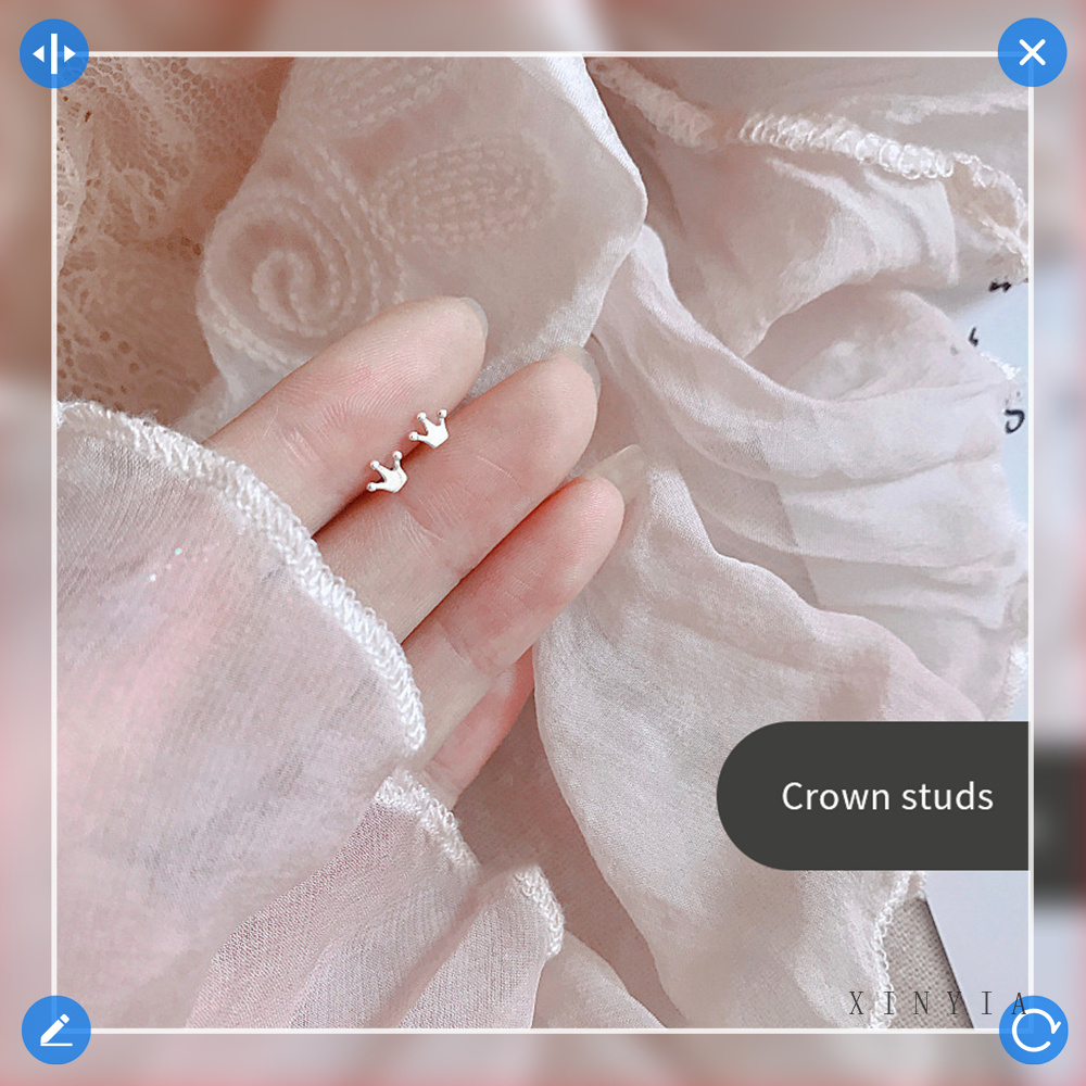 18K Emas anting korea Anting Tusuk untuk Wanita Aksesoris Fashion