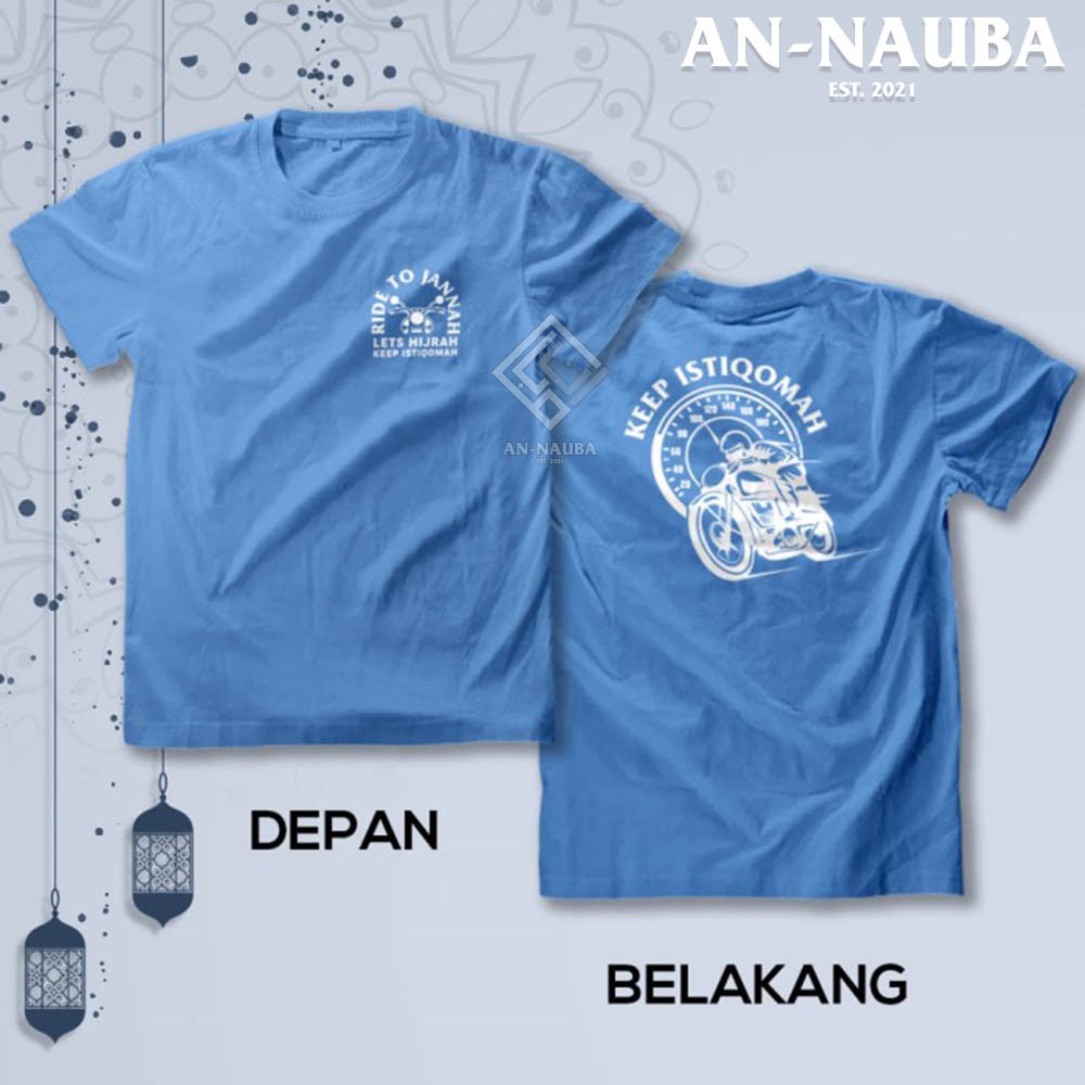 KAOS DAKWAH ISLAMI KEEP ISTIQOMAH / Baju Distro Santri Islam / Tshirt Muslim Trendy [AN-6312]-8