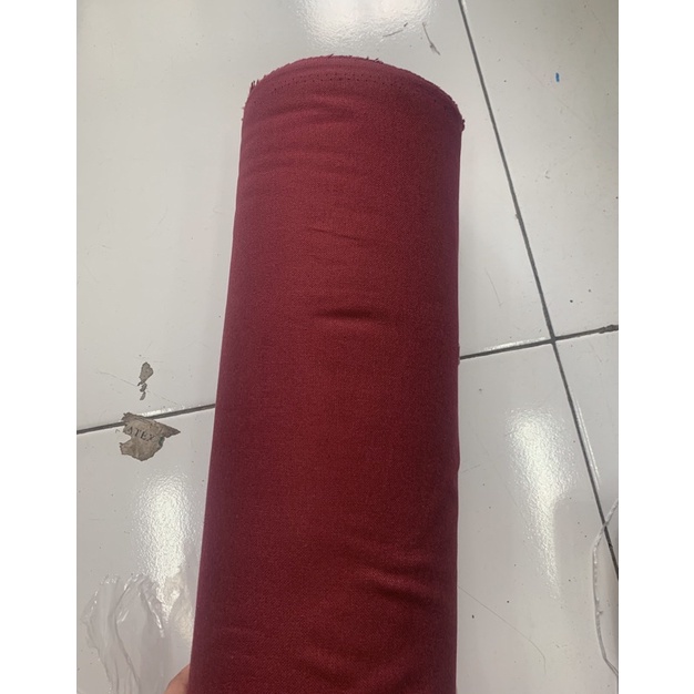 Kain LINEN RAMI Kualitas Premium bahan katun linen-WINE
