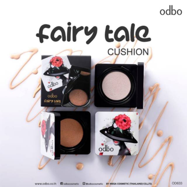 ODBO Fairy Tale Cushion #OD633 Thailand / Free Refill Cosmetic Product Compact Powder Full Coverage