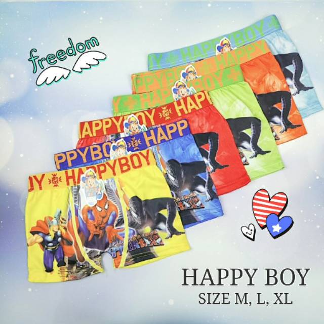 CD BOXER anak cowok import murah ukuran M