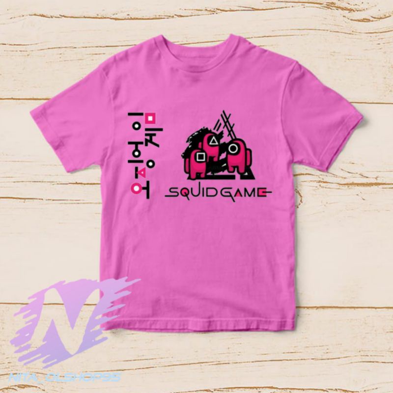 baju anak squid game kaos among us squid game