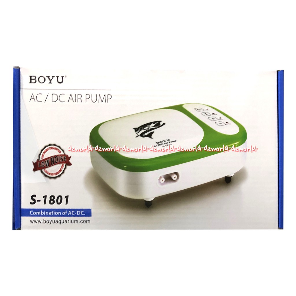 Boyu AC DC Air Pump Combination Adaptor Aquarium S-1801 Alat Adaptor Boyyu