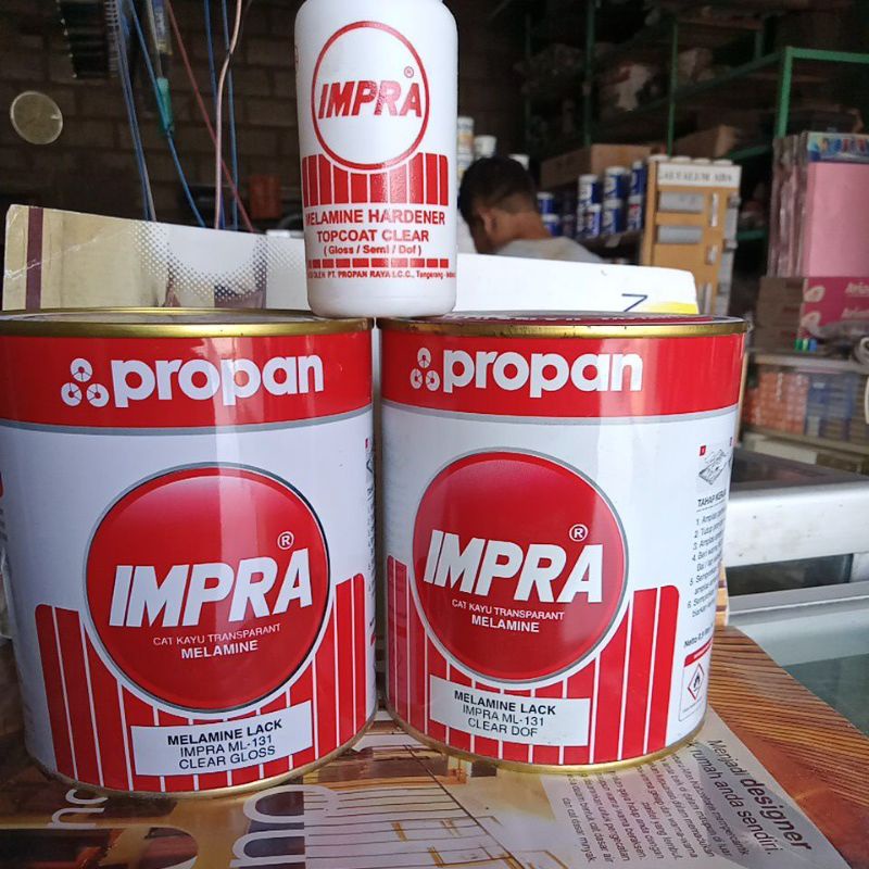 propan impra melamine lack clear gloss dan clear dof || sanding Sealer