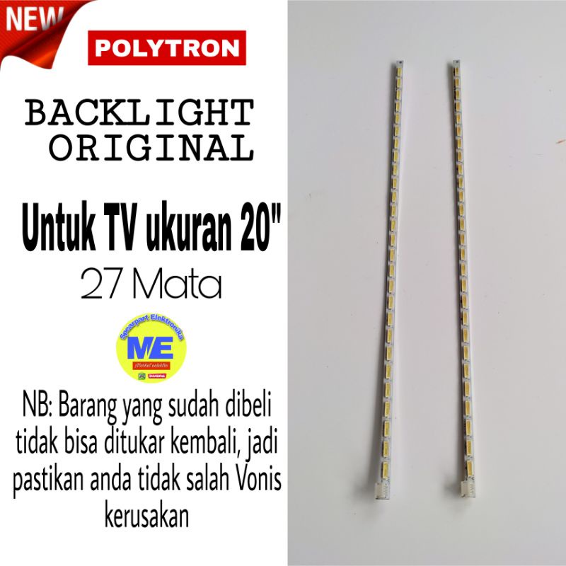 BACKLIGHT ORIGINAL POLYTRON [27mata] PLD20D9501 PLD20D9500