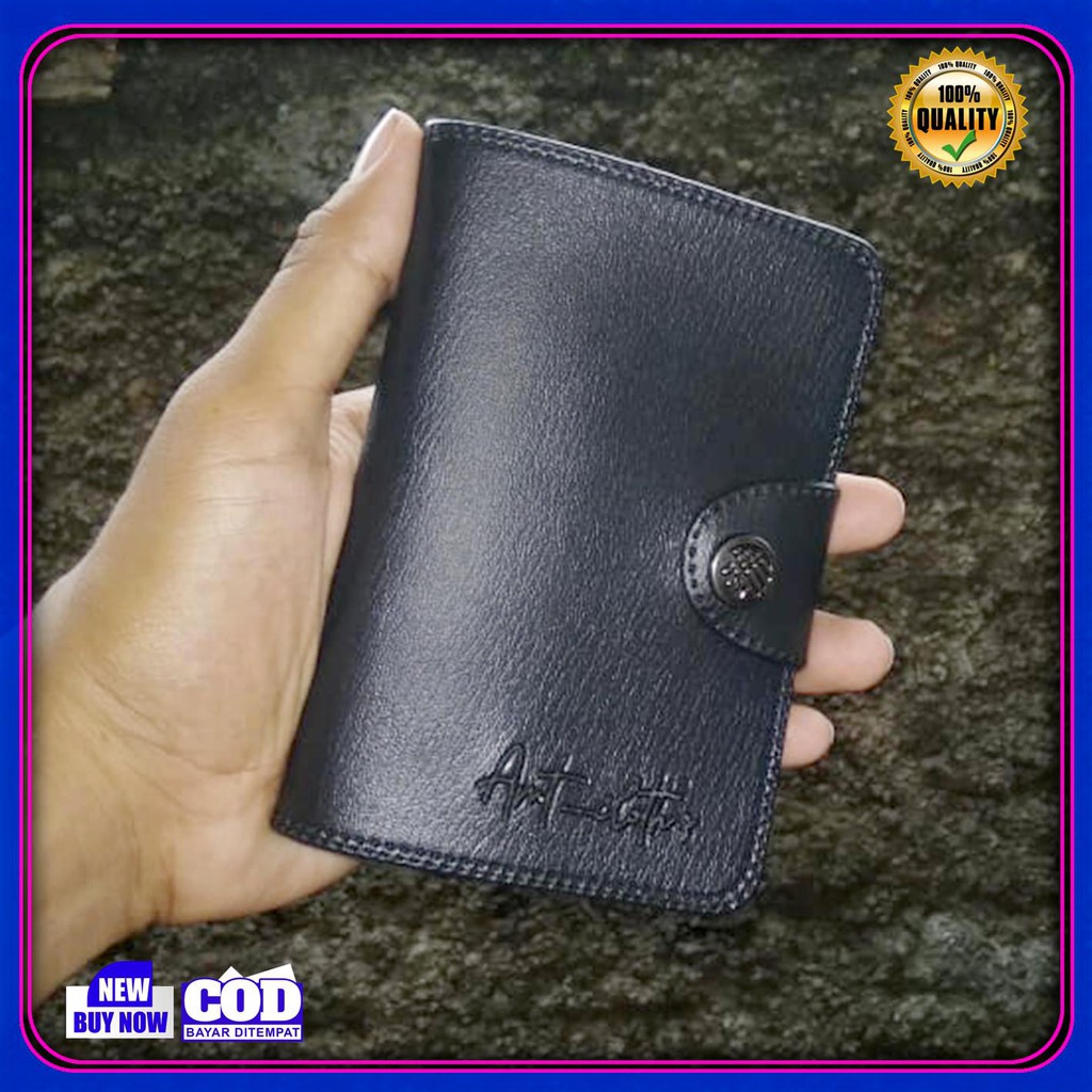 promo !! Dompet cowok 3/4 terbaru Bahan PVC Leather Simple