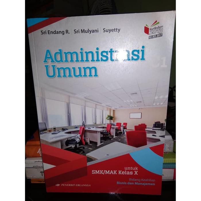 Buku Bimbingan Belajar / Administrasi Umum C1 Untuk Smk Mak Kelas X K13 Ki-Kd 2017 Erlangga