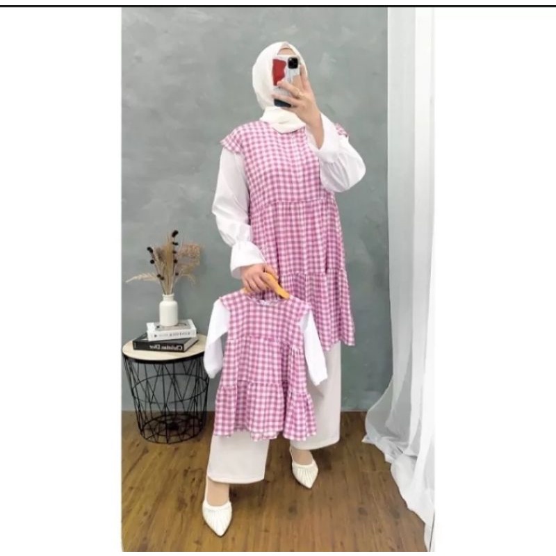 baju couple ibu dan anak perempuan / baju couple ibu dan bayi / baju tunik couple ibu dan bayi / baj