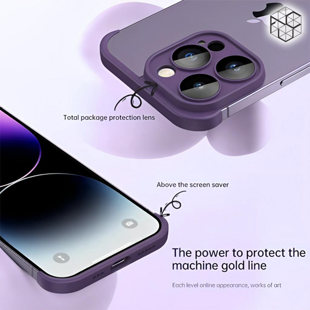 Silicone Corner Bumper iPhone with Camera Lens Protection Thin Compact Easy Install Protective for iPhone 11 12 13 14 Series