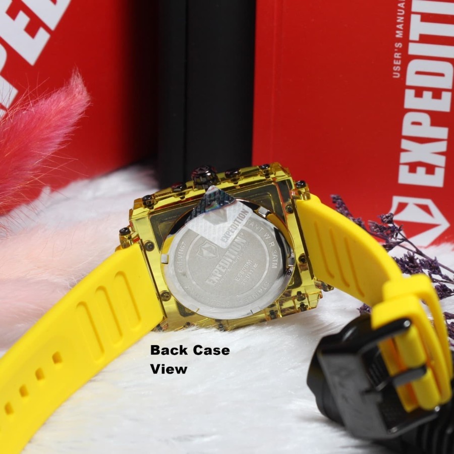 ORIGINAL Jam Tangan Wanita Cewek Expedition E 6808 / E6808 / 6808 Garansi Resmi 1 Tahun Rubber