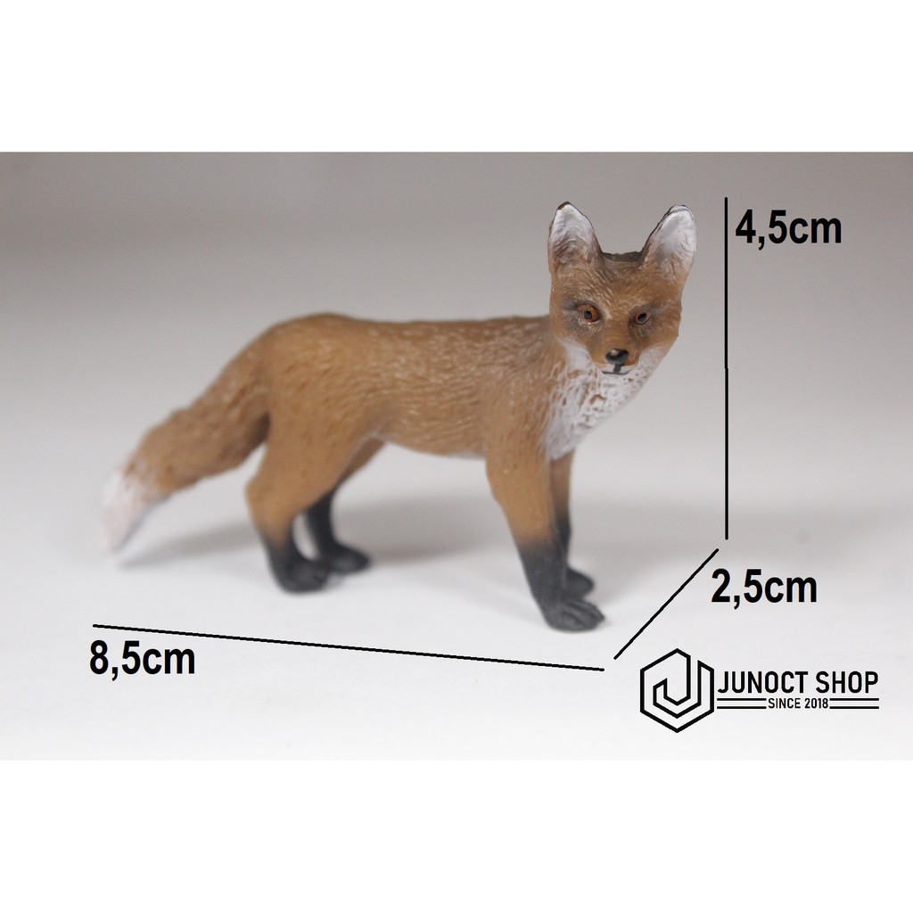 FIGURE HEWAN RUBAH WILD NATURAL ANIMAL - MAINAN MINIATUR MAKET
