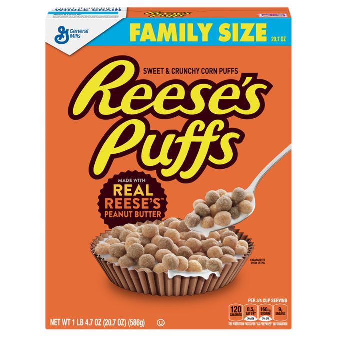 

Reese'S Puffs Cereal 586 Gr (20.7 Oz) - Sereal Sarapan Selai Kacang