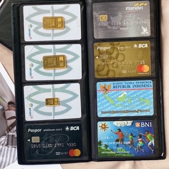 

NEW !!! 9.9 Album kartu nama 128 slot/name card holder/album atm/album logam mulia/tempat kartu nama [KODE 00]