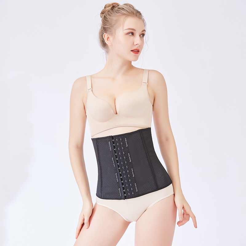 【Wetrose】Premium Corset Wanita Postpartum Bernapas Mothproof Baja Lembut 9 Tulang Lateks Latex Inti Waist Chicher Korset Melahirkan Pembentuk