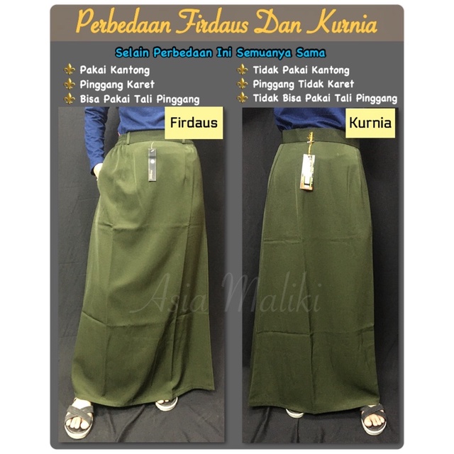 Rok Bahan Merk FIRDAUS Rok KURNIA YS  Rok dasar Rok A (ADA KANTONG DAN PINGGANG KARET)-4
