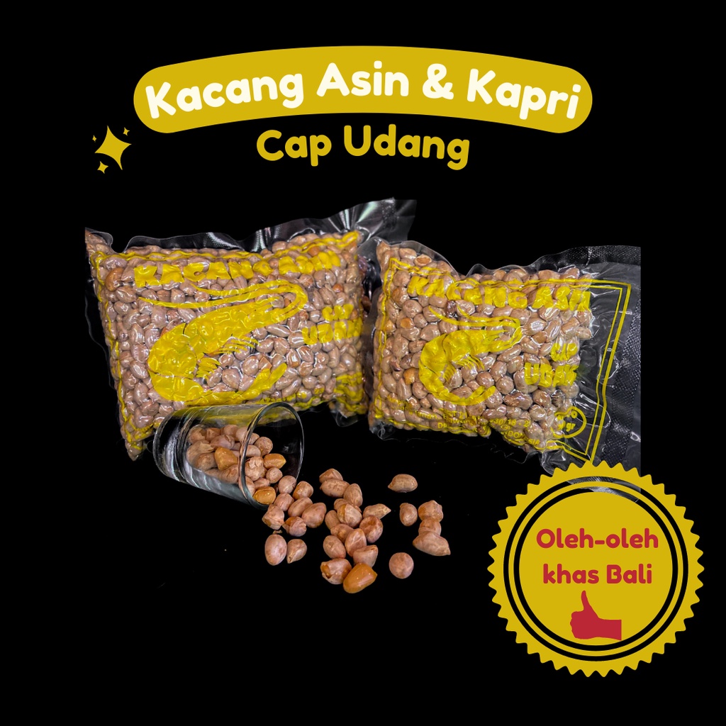 

KACANG KAPRI KACANG ASIN CAP UDANG 250GR / 500 GR OLEH OLEH KHAS BALI