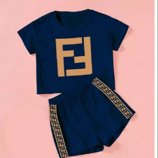 Set. Setelan ff list celana