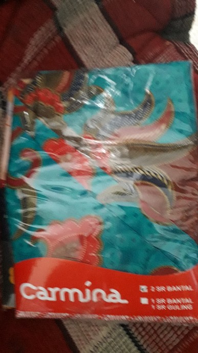 Set Sarung Bantal / Guling Merk Carmina - Halus Disperse Print - Sarban Isi 2 Batik