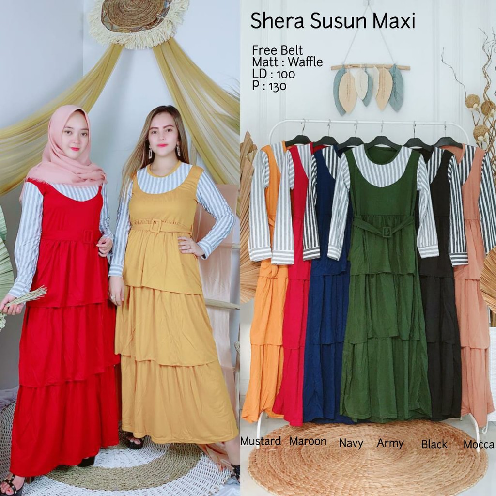 Gamis Polos Gamis Plisket