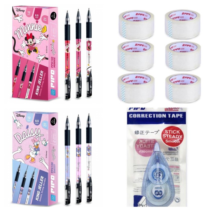 

PEREKAT-PENGIKAT- PAKET 51 DAPAT 6 PCS LAKBAN, 2 LUSIN PULPEN DAN 1 CT SESUAI FOTO -PENGIKAT-