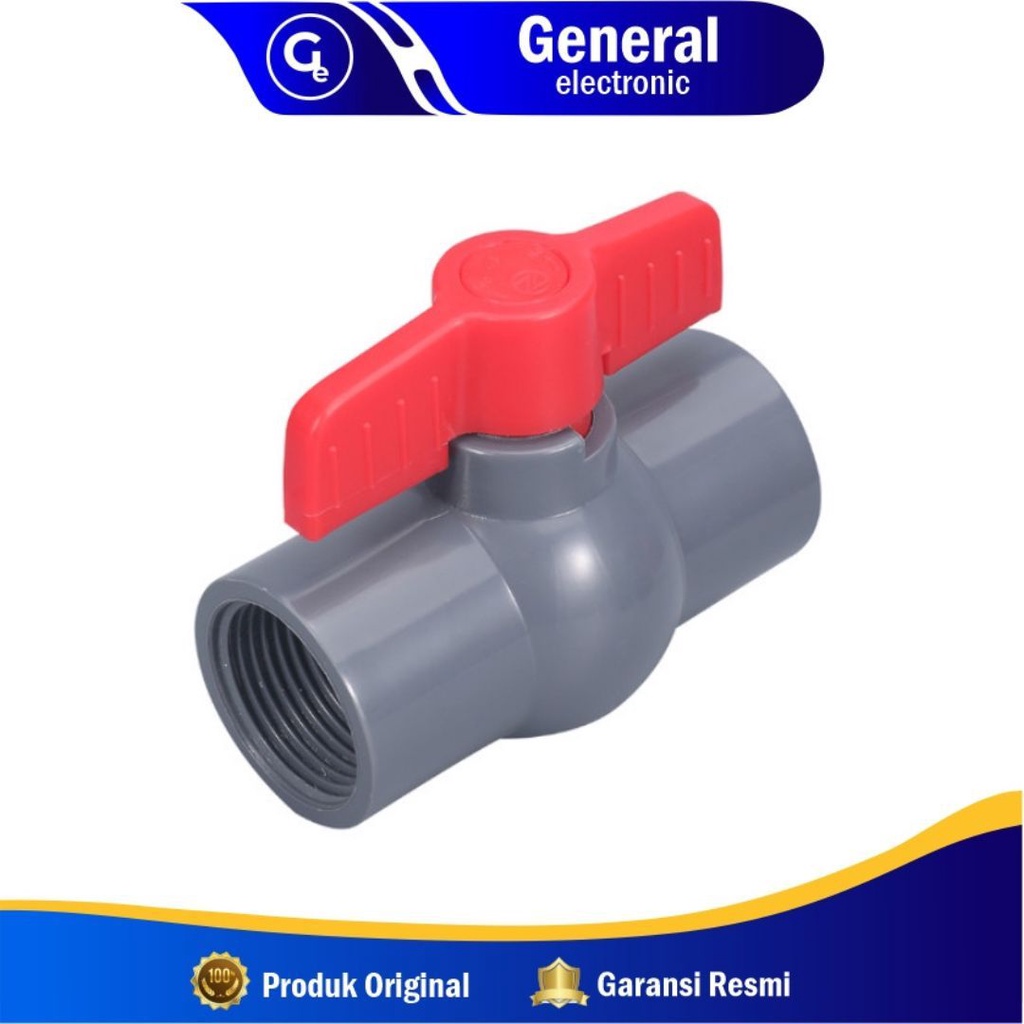 Ball Valve PVC 3/4&quot; Kran Air 3/4 Inch Stop Keran Air Sok Merk Pass