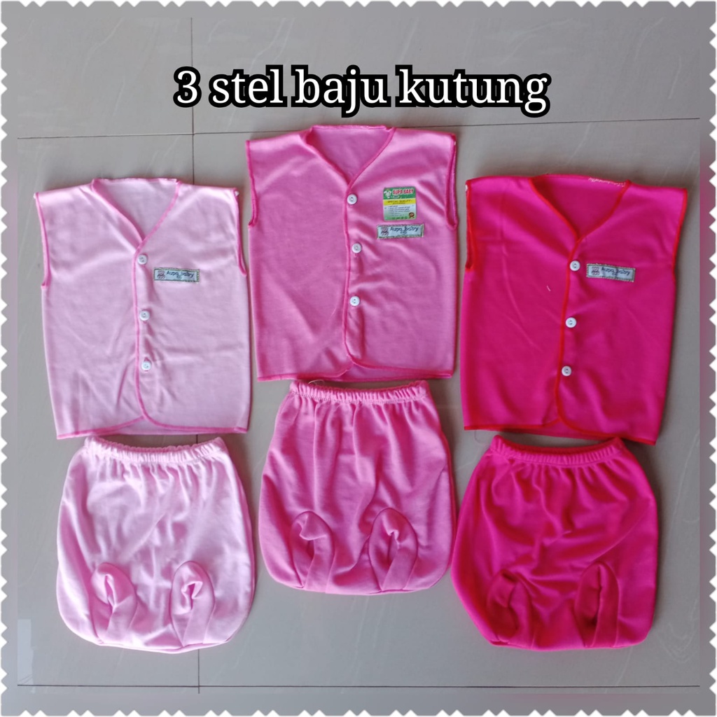 18 pcs Baju Baru Lahir seri mix PINK