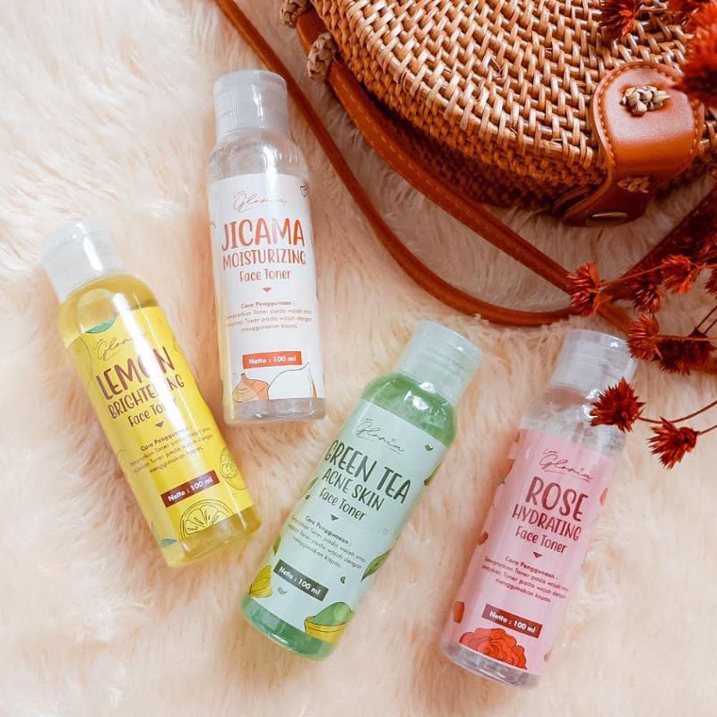 Face Toner/Toner Wajah/Toner Muka varian Lemon, Rose, GreenTea, Jicama