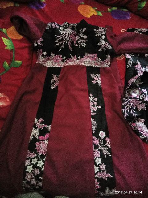 Keluarga Batik Couple Sarombit Seragaman Kondangan Tanah Abang Wanita Murah Princess Azkana Sogan Nm