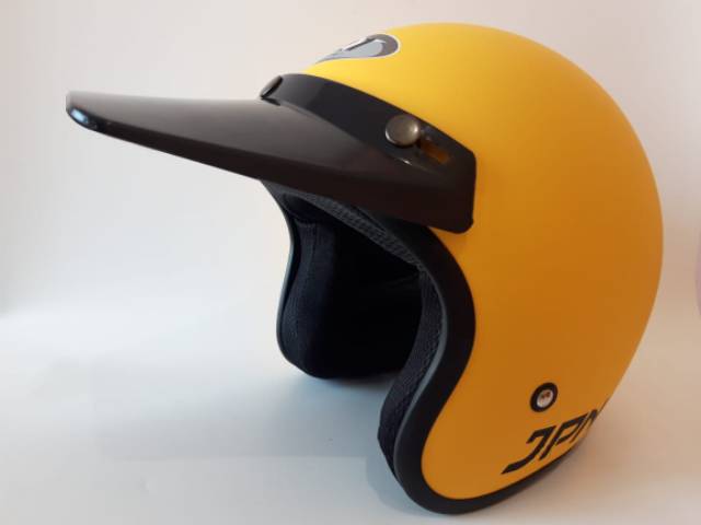 Helm jpn kuning dof dengan goggle mask