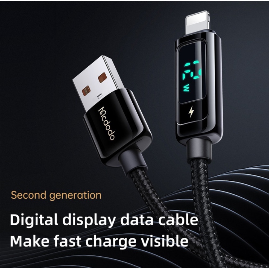 MCDODO CA-9940 Cable Lightning Digital Display Pro Fast 3A 1.2m