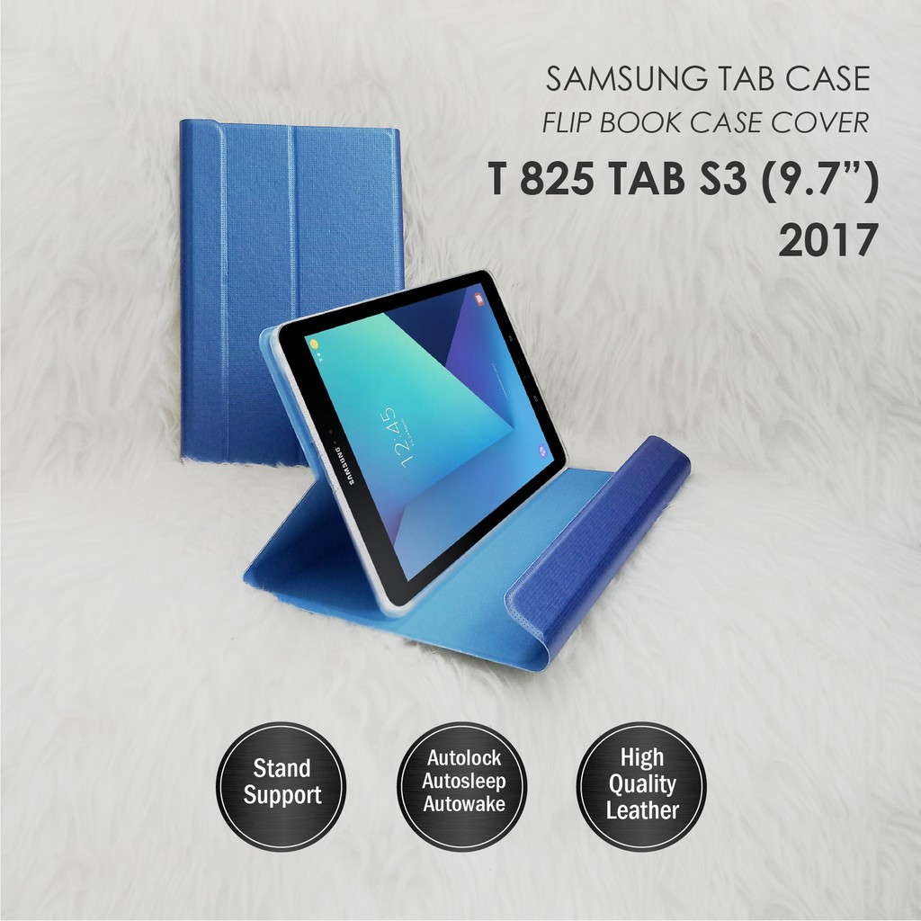 SAMSUNG TAB CASE S3 9.7 INCH T825 2017 FLIP BOOK COVER CASE