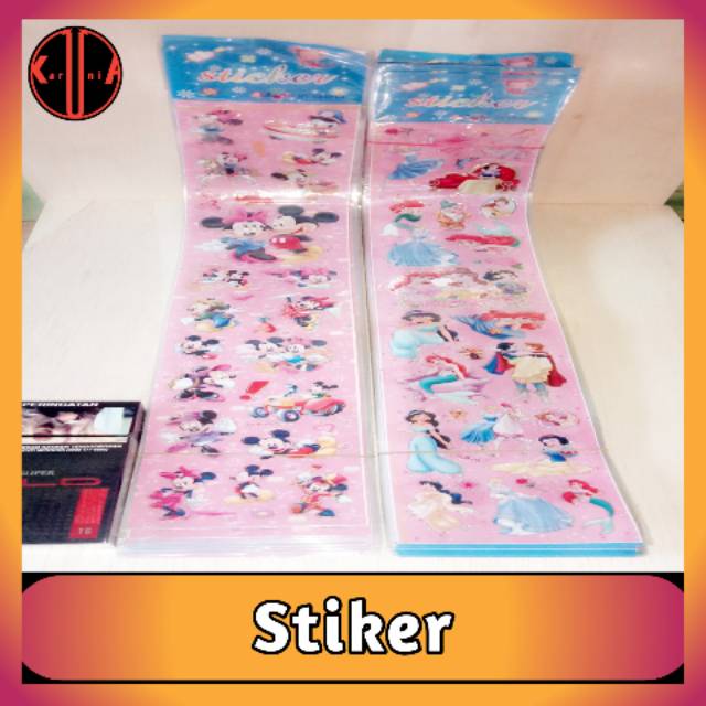 Stiker Panjang / Sticker karakter