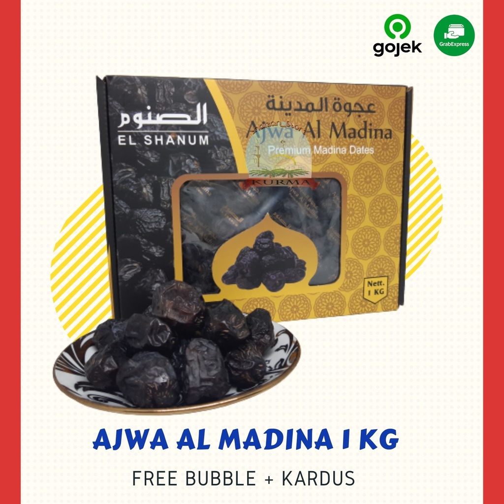 

[ COD ] Kurma Ajwa 1 Kg ( Box Kuning ) | Kurma Nabi | Ajwa Madinah | Kurma Nabi Madinah