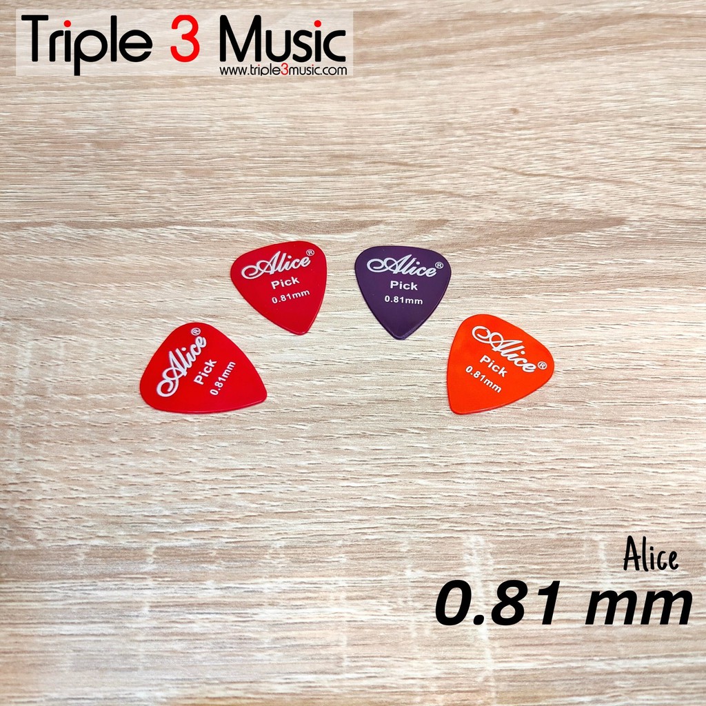 4 buah Pick Alice AP-12P 0.81 mm / Pik Gitar Bass Akustik Elektrik .81