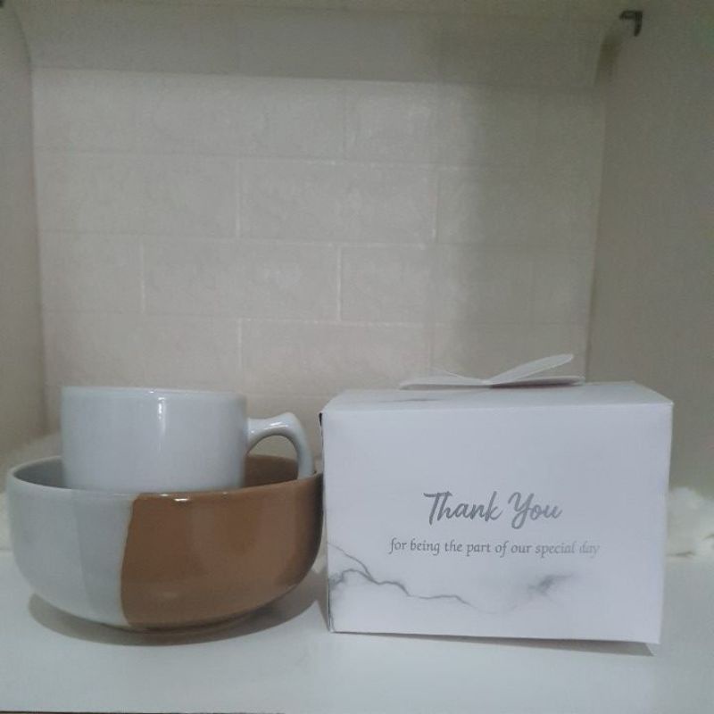 box mangkok dan mug paperbox besar 16x16x10 kemasan mangkok jumbo