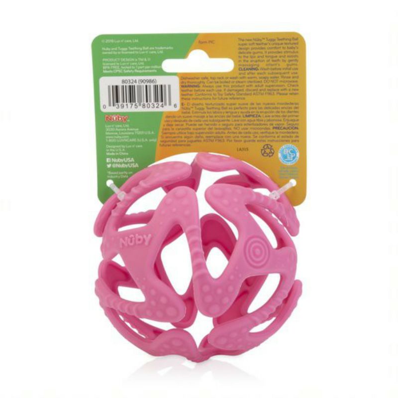 NUBY TUGGY BALL 100% Silicone / mainan anak