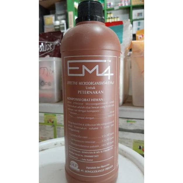 EM4 PETERNAKAN obat fermentasi pakan ternak ayam, puyuh, kambing, (BERKUALITAS)