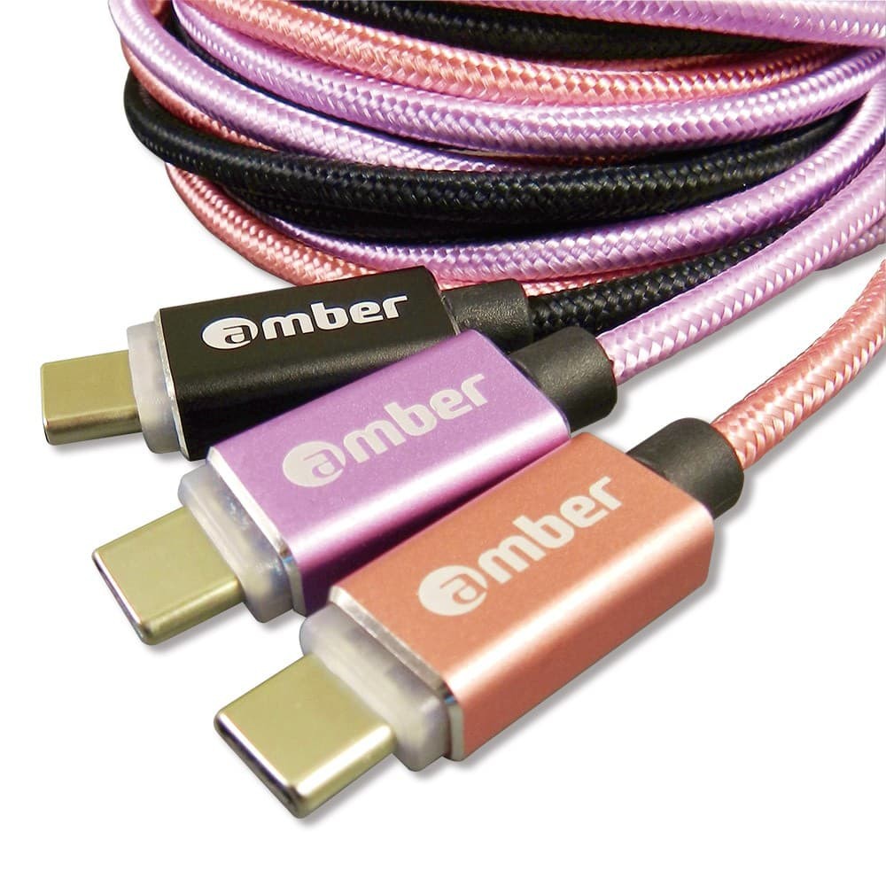 Accessories Amber CU2-L02 - LiPower Cable, USB A- Type-C, 1.2m, RoseGold