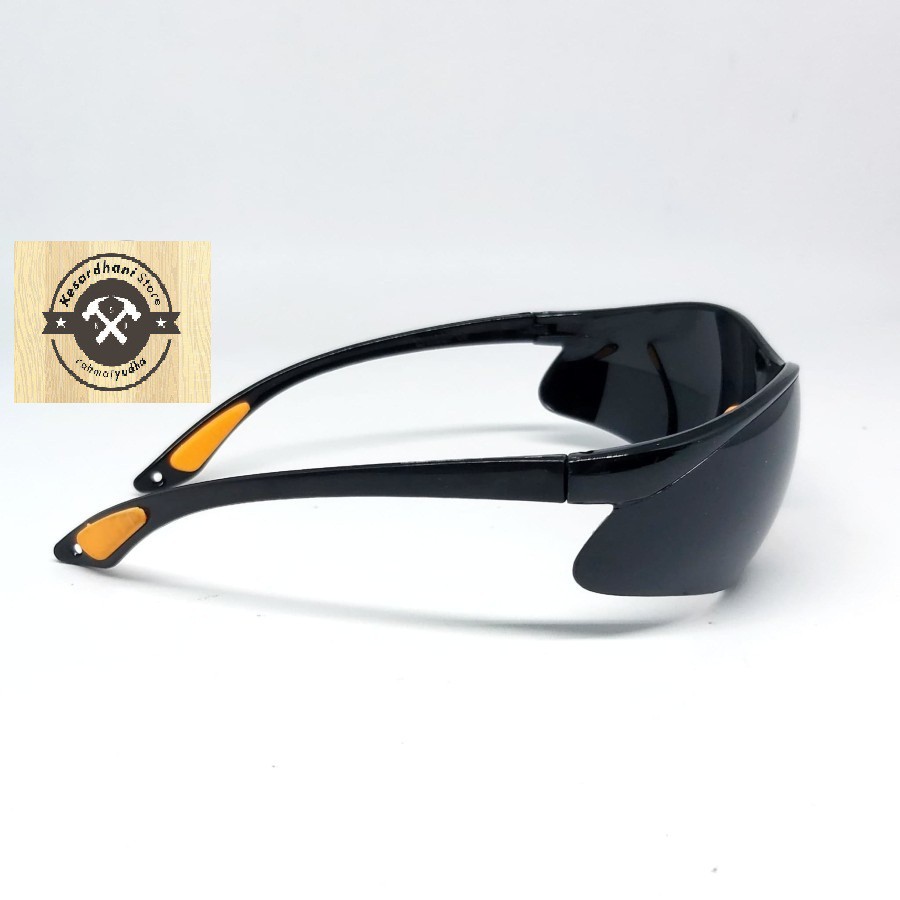 Kacamata Las Hitam DIN 10/11 Kaca Mata Safety Glasses Black Gerinda Las Welding Pekat DIN 10 11