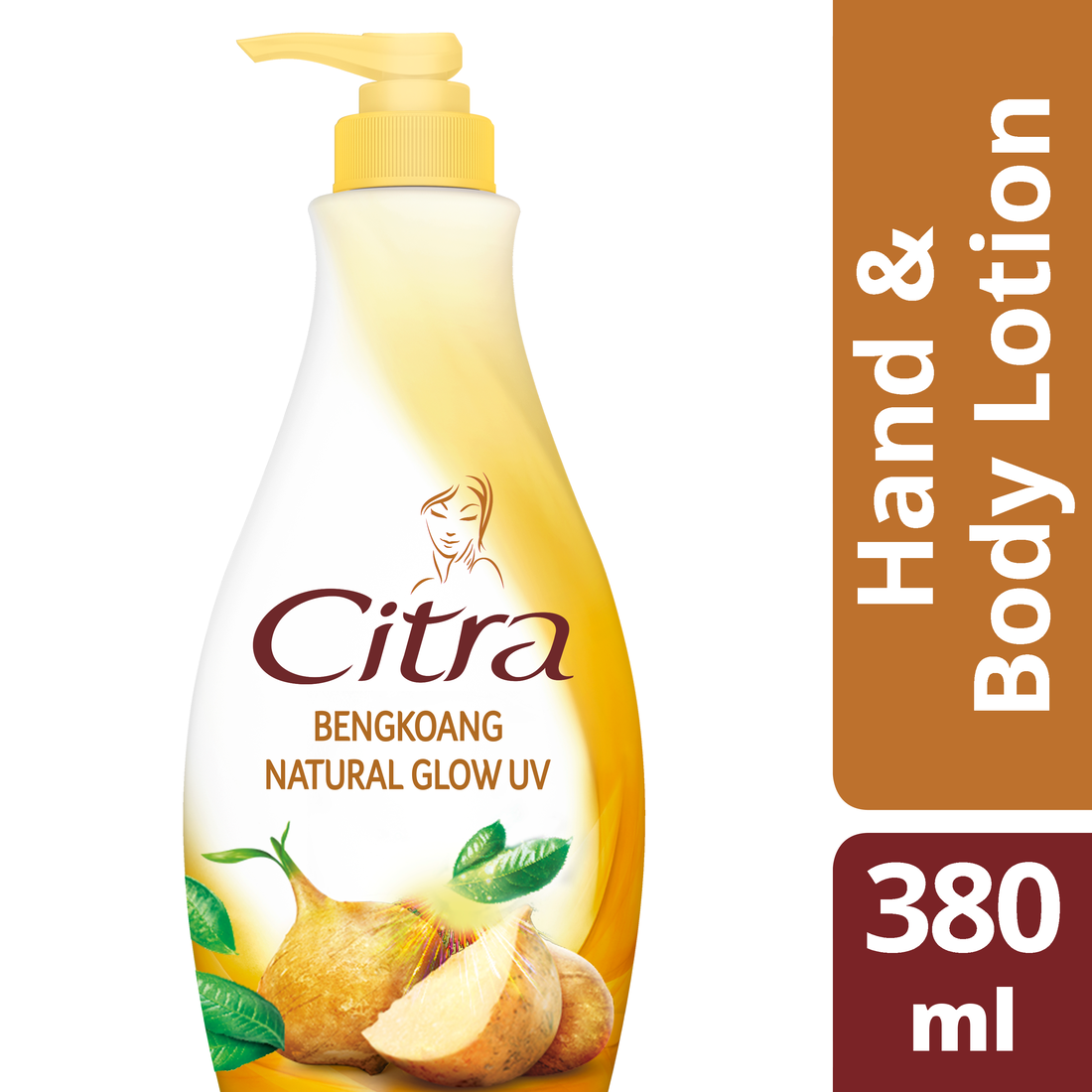 Citra Hand Body Lotion Natural Glow 380 Ml - Hand Body Lotion Glowing, Lotion Glowing