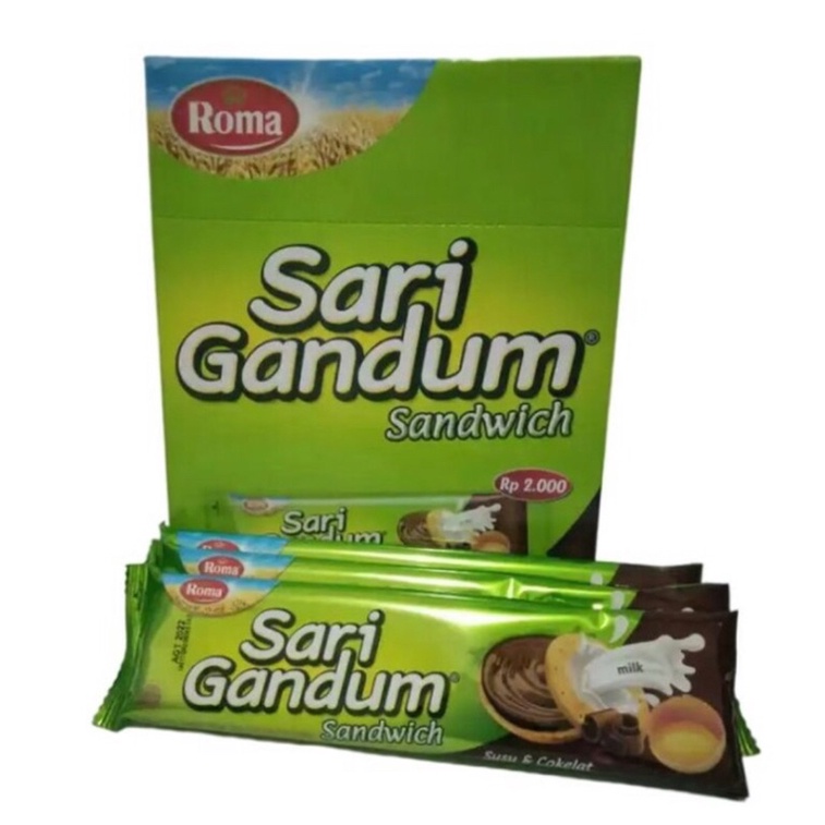 

Roma Sari Gandum Sandwich 38,5 gram x 12 pcs