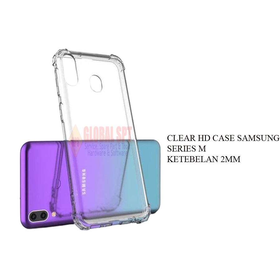 CLEAR HARD CASE TRANSPARAN KETEBALAN 2MM / SAMSUNG M20 / M30 / M30S / M21 / M31 / M32 / M51 / M62