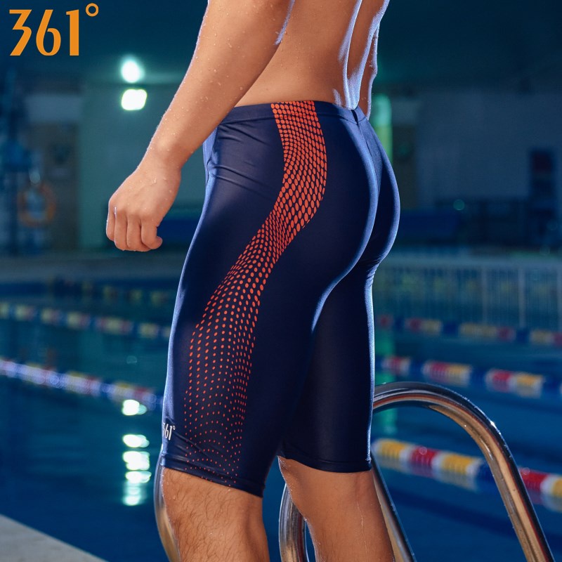 361º Swim Jammers for Men Boys,Chlorine Resistant Tight Athletic Long Swimsuit for Training 