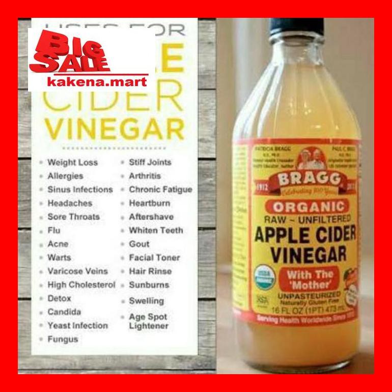 

Kak8Vitxd Bragg Apple Cider Vinegar 946Ml / Cuka Apel 946 Ml Original S50K50A