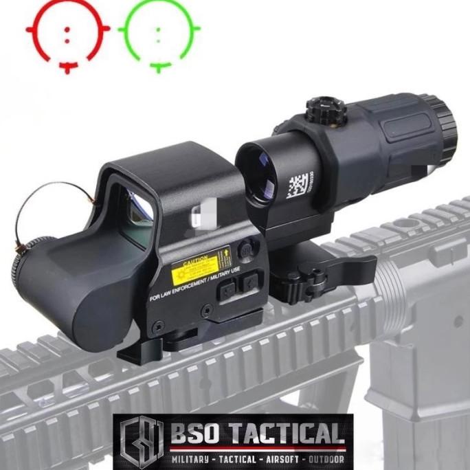 Tactical Holosight EOTECH Style EXPS3 & G33 3x Magnifier Airsoft Scope