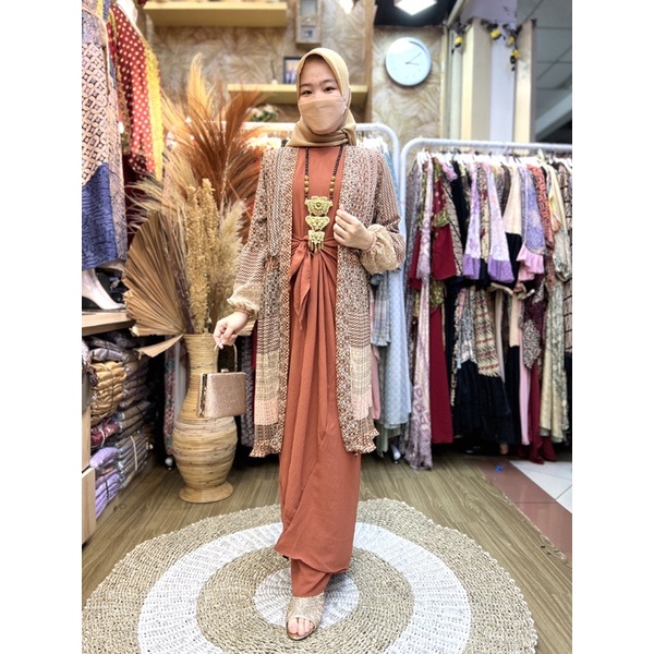 SET KAFTAN IKAT GIES|SET IKAT PERUT