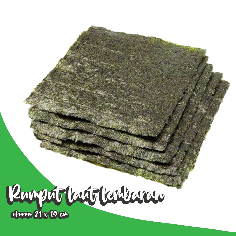 

Rumput Laut Lembaran / Nori Rumput Laut Sushi / 21x19cm / 5-10 lembar